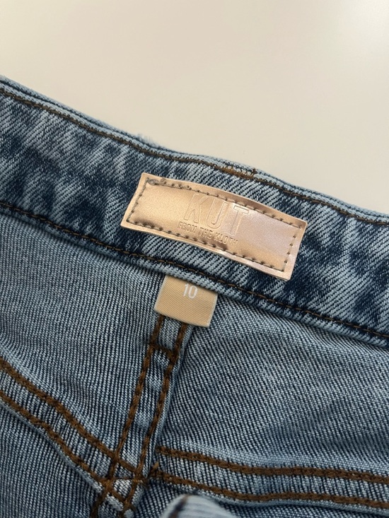 Kut From The Kloth Meg Fab Ab Wide Leg Blue Jeans 10 - Picture 6 of 10